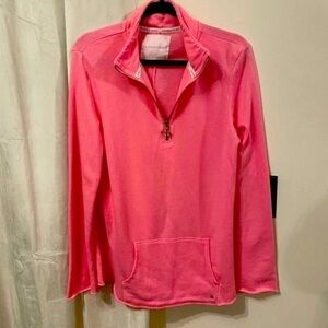 Victoria’s Secret Jersey with zipper. PINK size Large